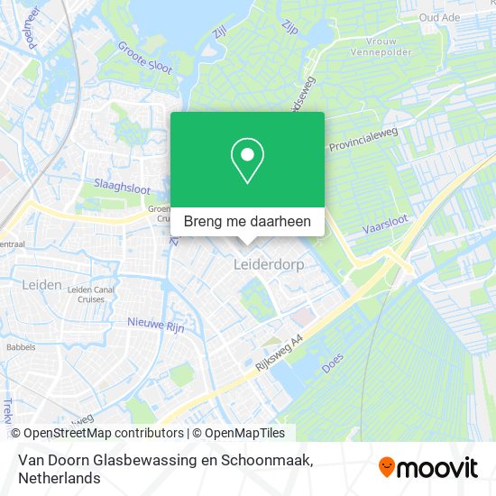 Van Doorn Glasbewassing en Schoonmaak kaart