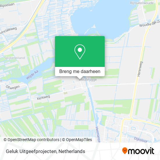 Geluk Uitgeefprojecten kaart