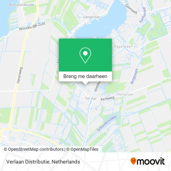 Verlaan Distributie kaart