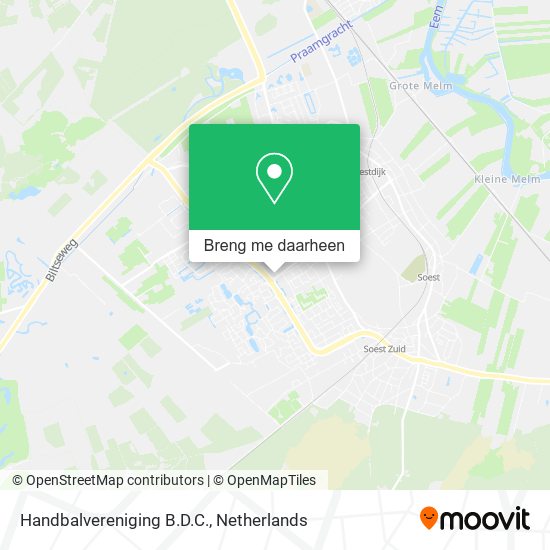 Handbalvereniging B.D.C. kaart