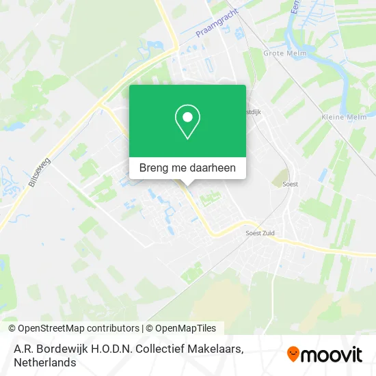 A.R. Bordewijk H.O.D.N. Collectief Makelaars kaart