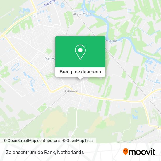Zalencentrum de Rank kaart
