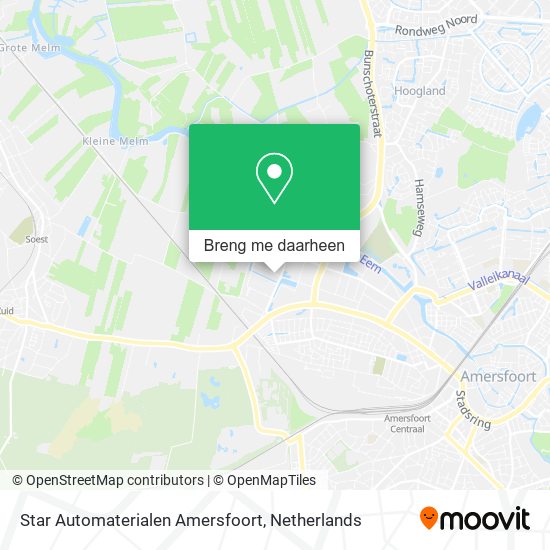 Star Automaterialen Amersfoort kaart