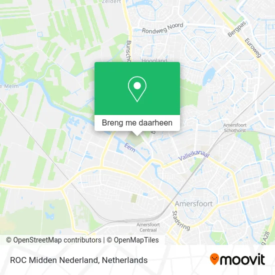 ROC Midden Nederland kaart