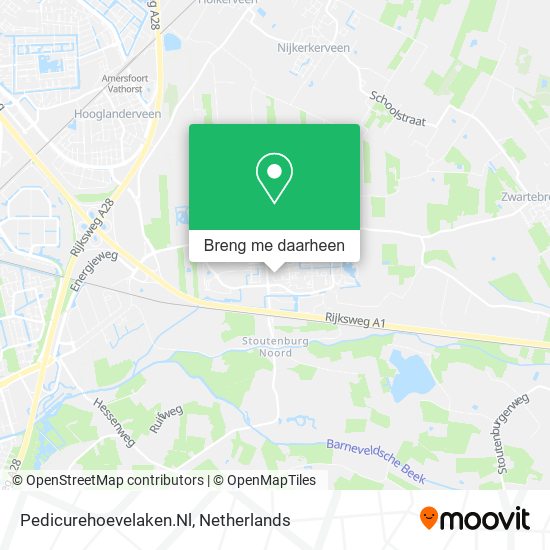 Pedicurehoevelaken.Nl kaart