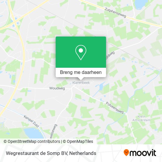 Wegrestaurant de Somp BV kaart