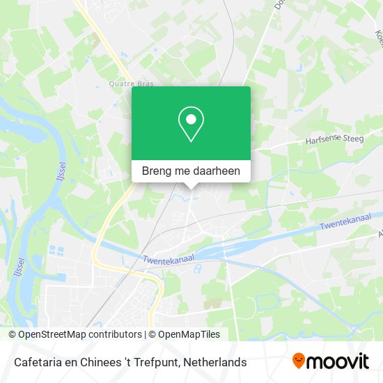 Cafetaria en Chinees 't Trefpunt kaart