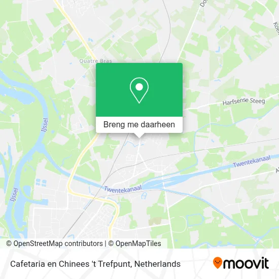 Cafetaria en Chinees 't Trefpunt kaart