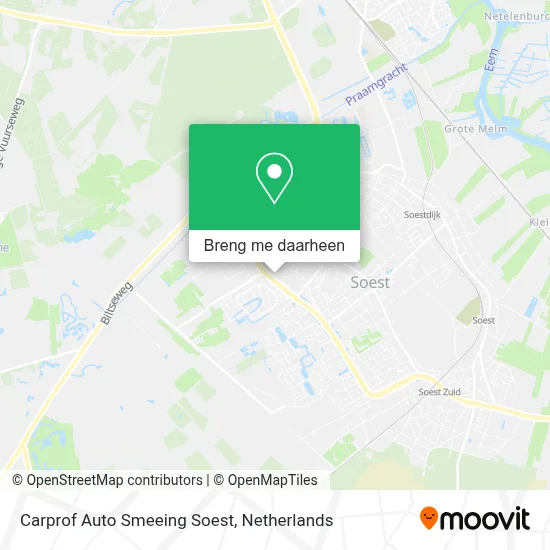 Carprof Auto Smeeing Soest kaart