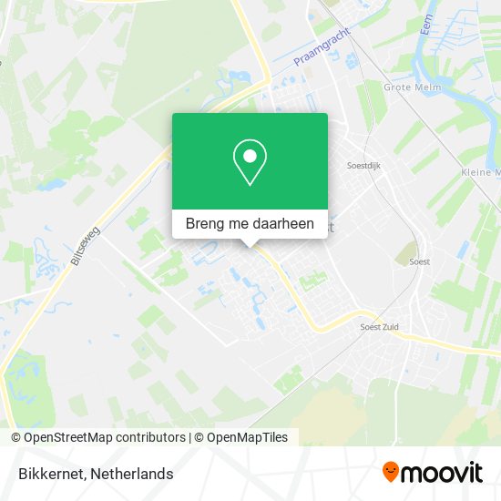 Bikkernet kaart