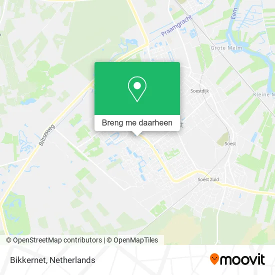 Bikkernet kaart