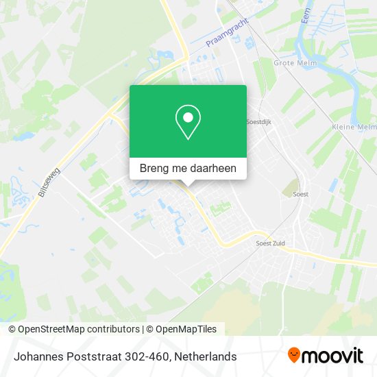 Johannes Poststraat 302-460 kaart