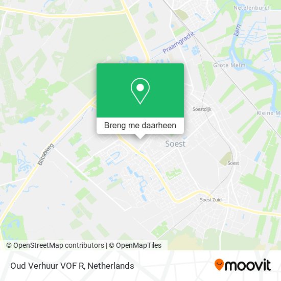 Oud Verhuur VOF R kaart