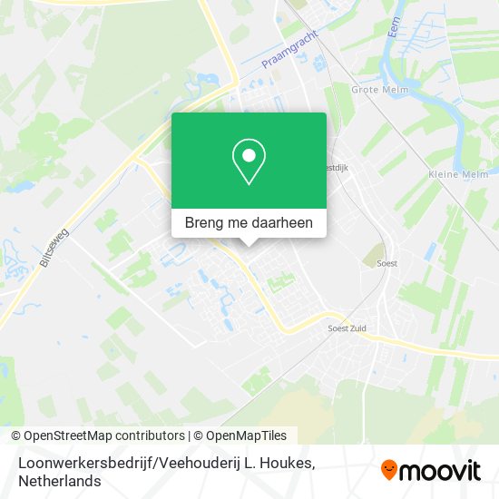 Loonwerkersbedrijf / Veehouderij L. Houkes kaart