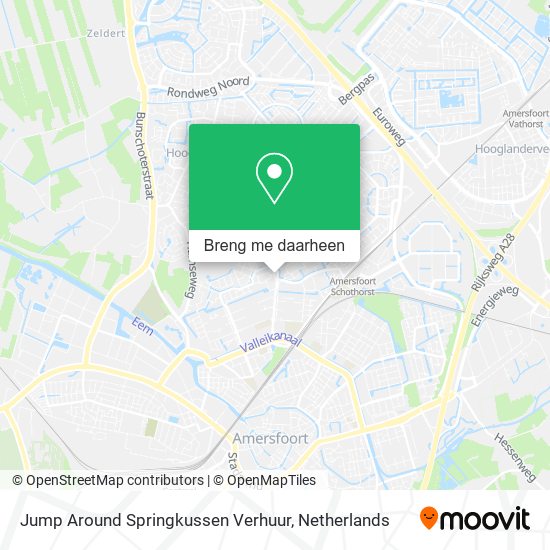 Jump Around Springkussen Verhuur kaart