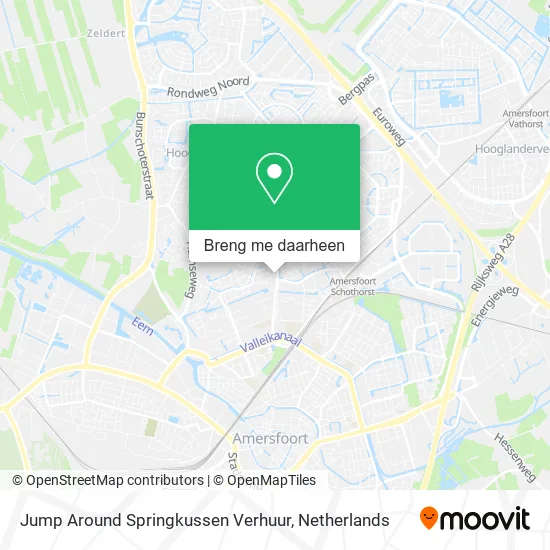 Jump Around Springkussen Verhuur kaart