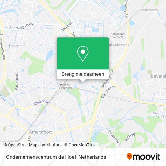 Ondernemenscentrum de Hoef kaart