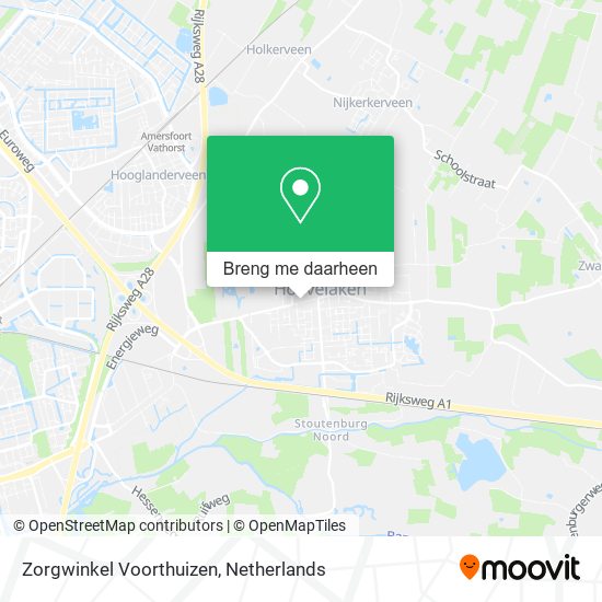 Zorgwinkel Voorthuizen kaart