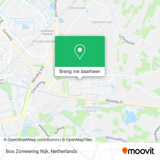 Bos Zonwering Nijk kaart