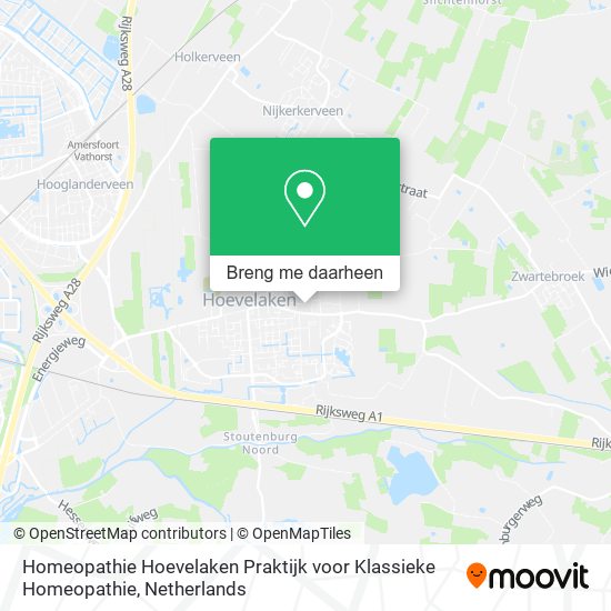 Homeopathie Hoevelaken Praktijk voor Klassieke Homeopathie kaart