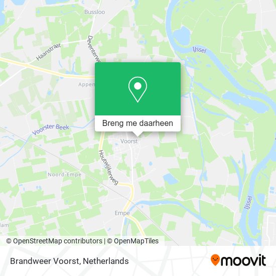 Brandweer Voorst kaart