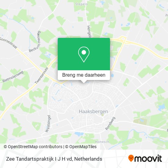 Zee Tandartspraktijk I J H vd kaart