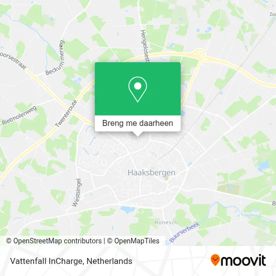 Vattenfall InCharge kaart