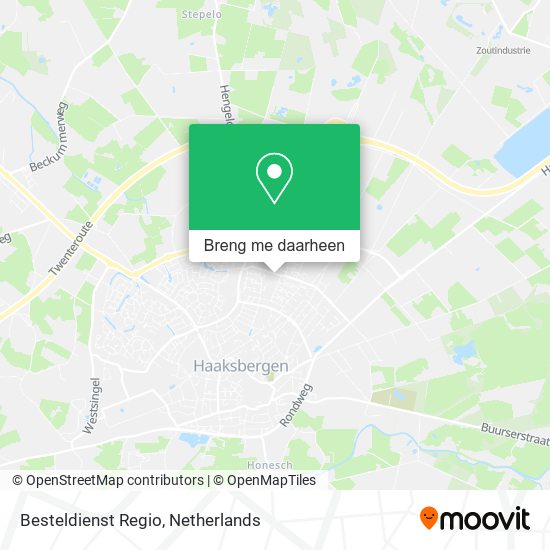 Besteldienst Regio kaart
