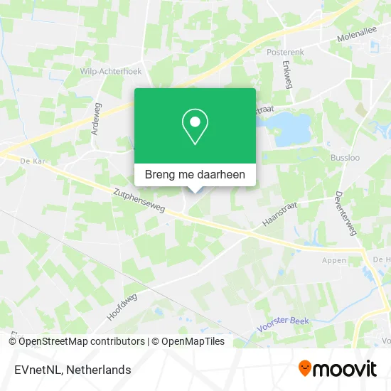 EVnetNL kaart