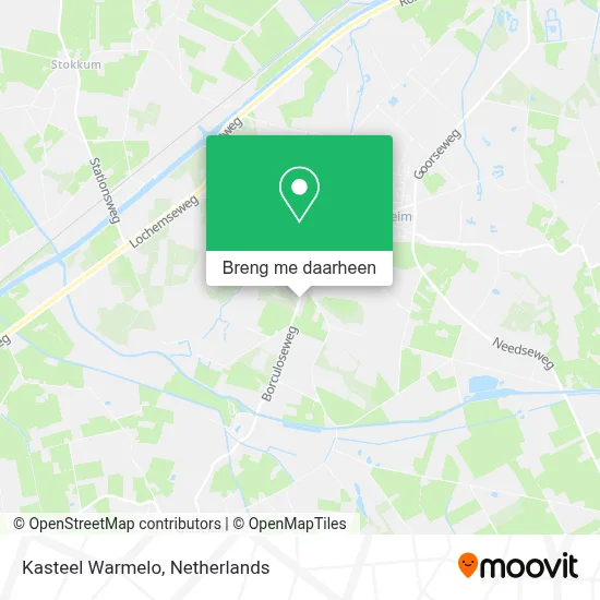 Kasteel Warmelo kaart