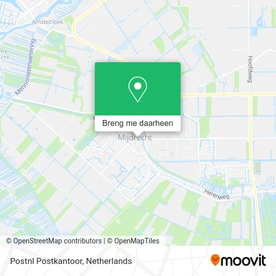 Postnl Postkantoor kaart