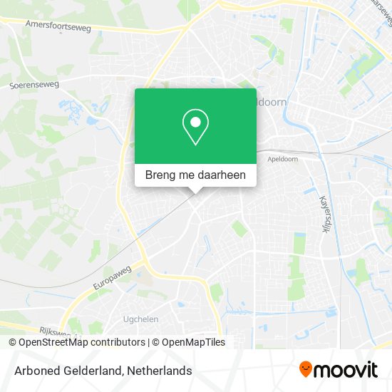 Arboned Gelderland kaart