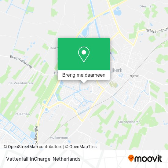 Vattenfall InCharge kaart