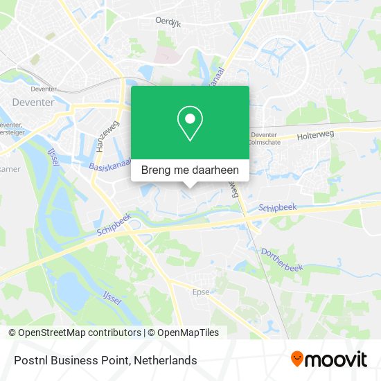 Postnl Business Point kaart