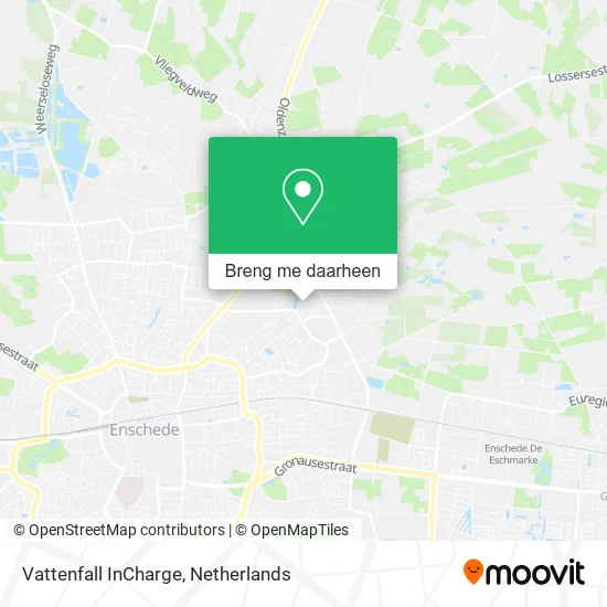 Vattenfall InCharge kaart