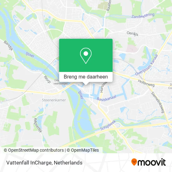 Vattenfall InCharge kaart