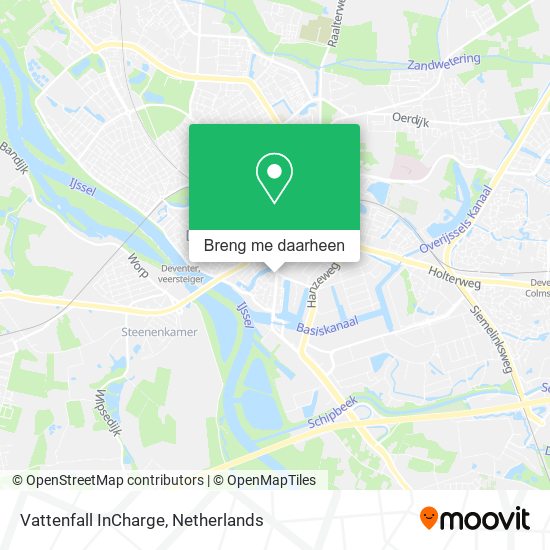 Vattenfall InCharge kaart