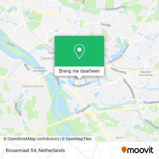 Bouwmaat 54 kaart