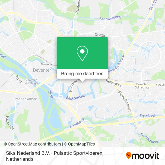 Sika Nederland B.V. - Pulastic Sportvloeren kaart