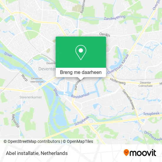 Abel installatie kaart