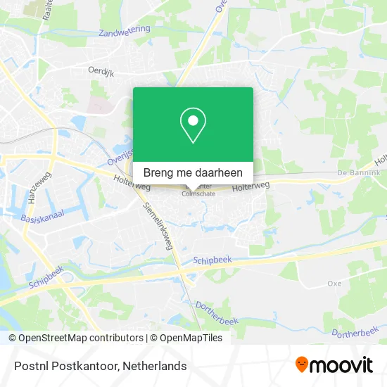 Postnl Postkantoor kaart