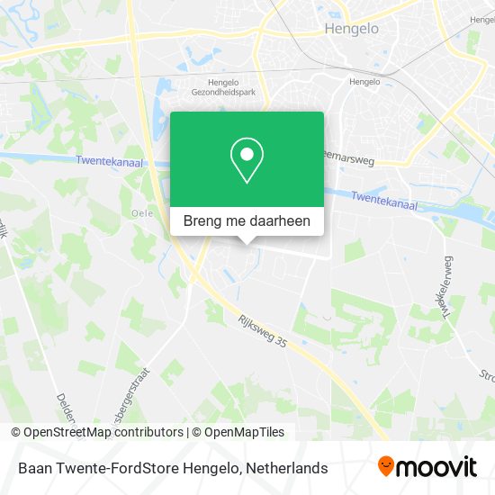 Baan Twente-FordStore Hengelo kaart