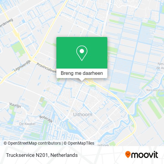 Truckservice N201 kaart