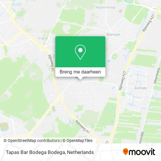 Tapas Bar Bodega Bodega kaart