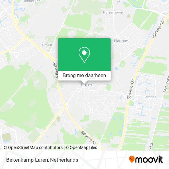 Bekenkamp Laren kaart