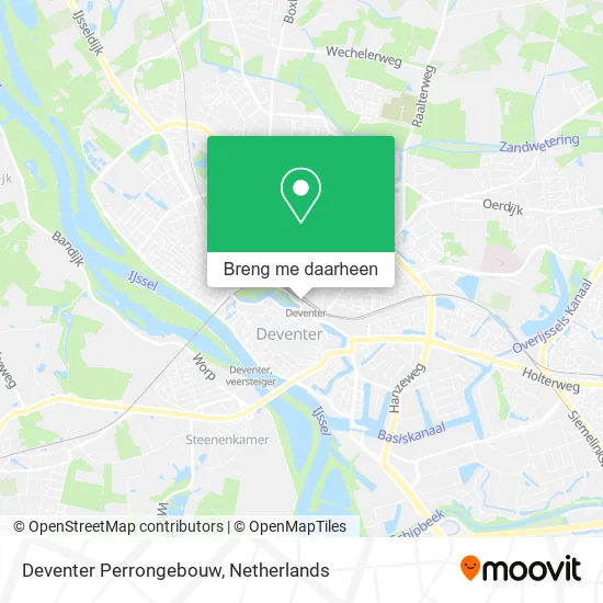 Deventer Perrongebouw kaart