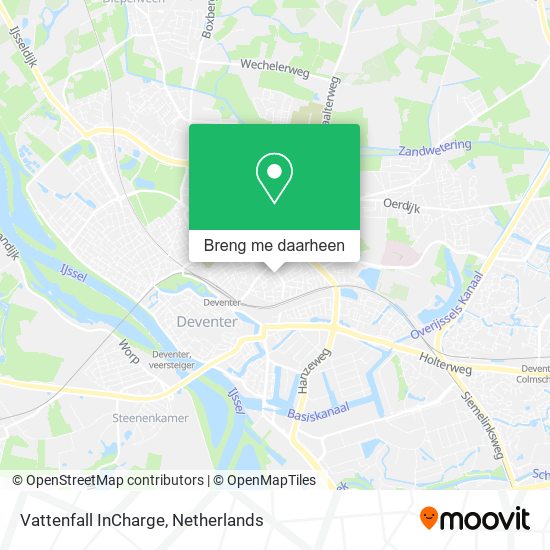 Vattenfall InCharge kaart