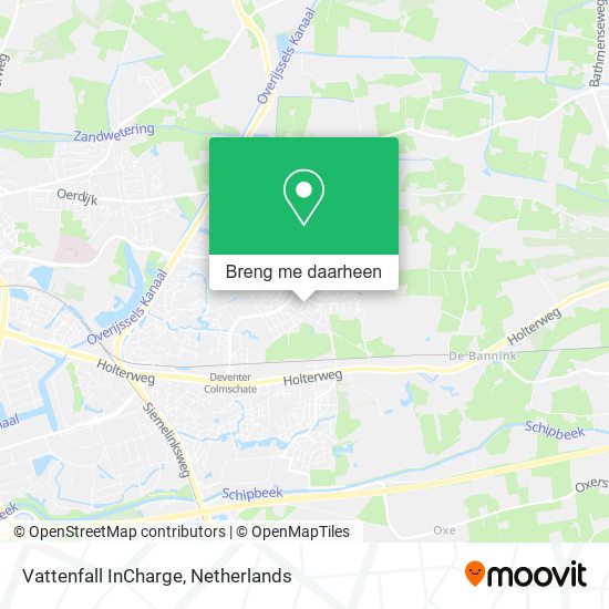 Vattenfall InCharge kaart