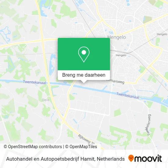 Autohandel en Autopoetsbedrijf Hamit kaart