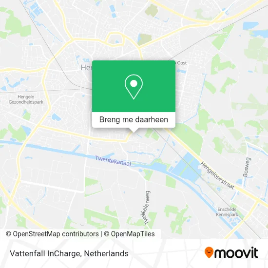 Vattenfall InCharge kaart